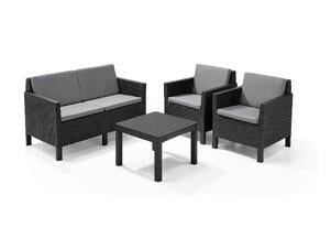 Keter Chicago salon de jardin graphite