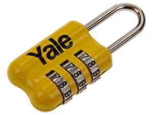 Yale Cijferhangslot 23mm geel