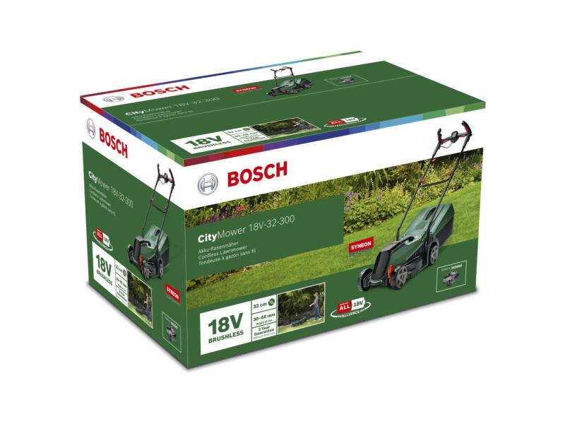 Bosch CityMower 18-300 tondeuse sans fil 18V Li-Ion 32cm + batterie et chargeur