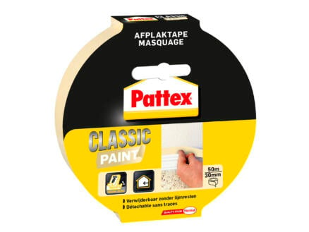 Pattex Classic Paint afplaktape 50m x 30mm beige 1