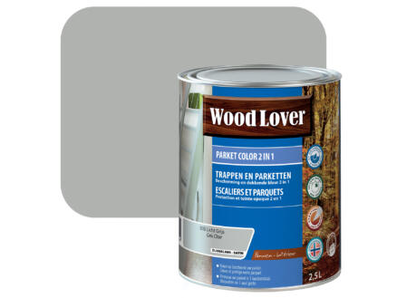 Wood Lover Color parquet 2-en-1 2,5l gris clair #035 1