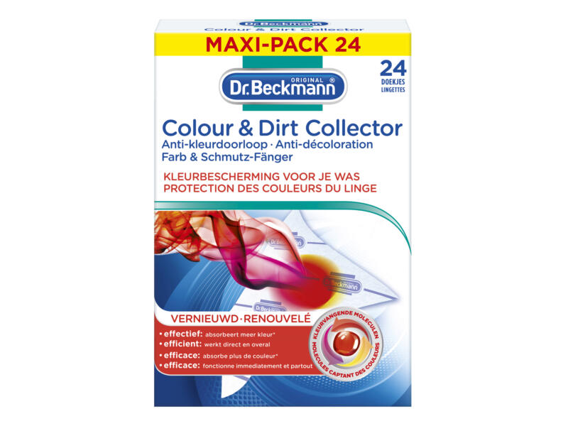 Dr. Beckmann Colour & Dirt Collector lingettes anti-décoloration 24 pièces
