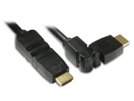 Cordon HDMI rotatif high speed m/m 1,5m 1