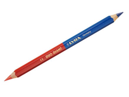 Crayon de charpentier rouge/bleu 18cm 1
