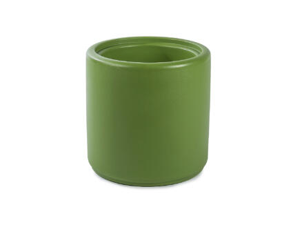 Cylindrus pouf/pot à fleurs vert olive 1