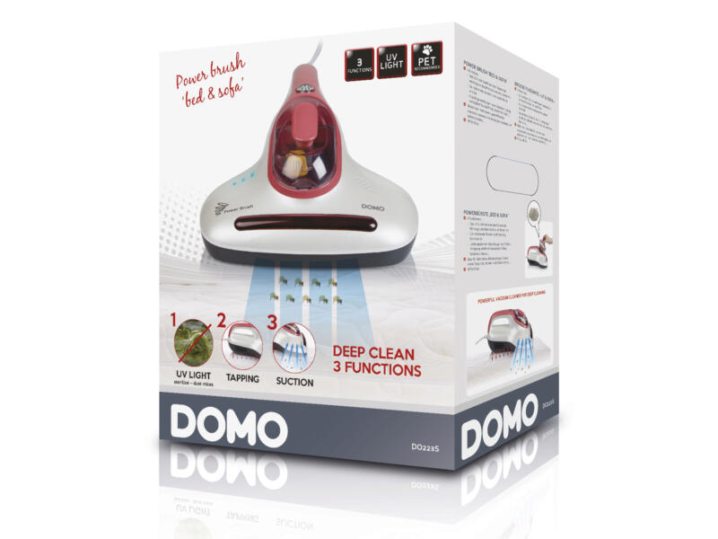 Domo DO223S Power Brush Lit & Sofa aspirateur à main lits et canapés