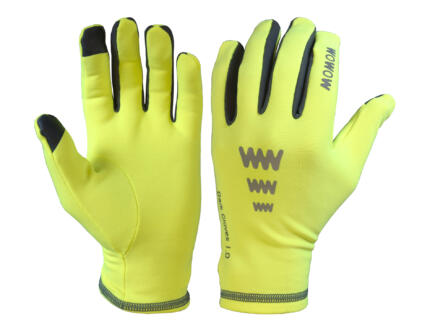 Dark Gloves 1.0 fietshandschoenen M fleece fluogeel 1