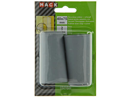 Mack Deurstop rubber 40x75 mm grijs 1