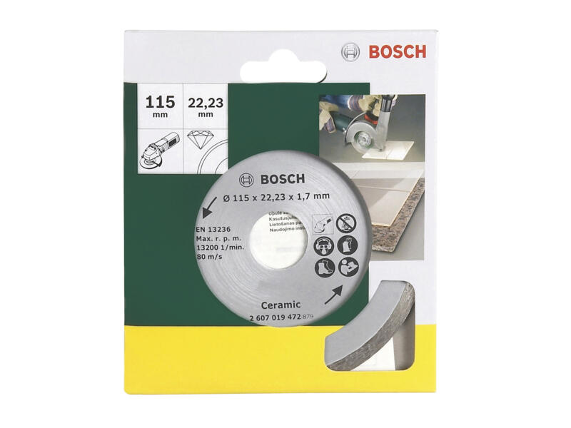 Bosch Diamantschijf keramiek 115x1,7x22,23 mm