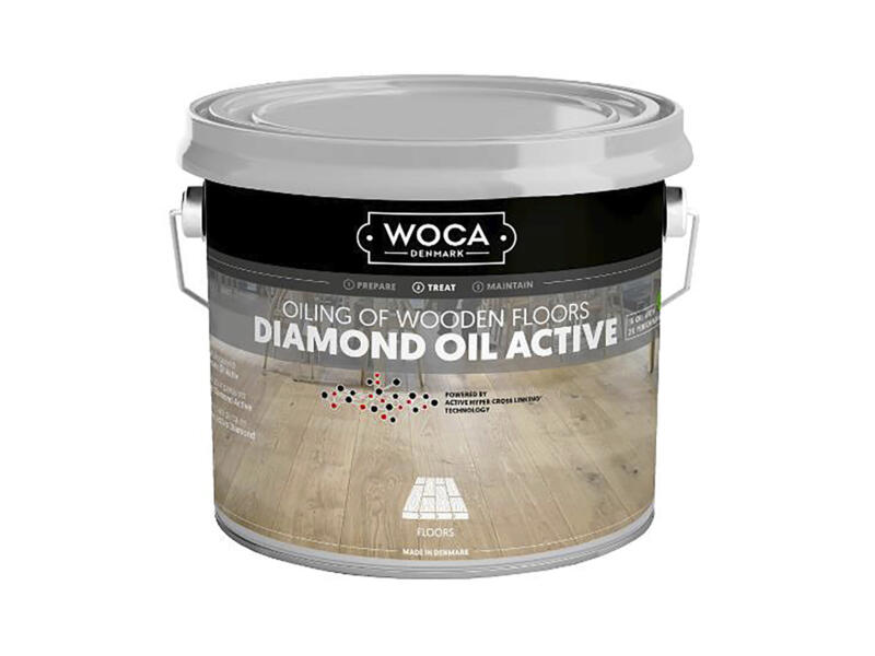 Woca Diamond Oil Active huile parquet 1l blanc