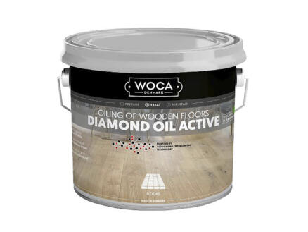 Woca Diamond Oil Active huile parquet 250ml extra blanc 1