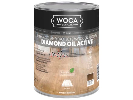 Woca Diamond Oil Active olie hout 250ml caramel brown 1