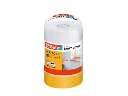 Tesa Easy Cover Perfect M plastique de protection recharge 33x0,55 m transparent 1