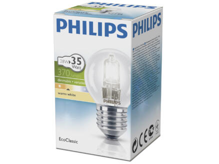 Philips EcoClassic ampoule globe halogène E27 28W 1