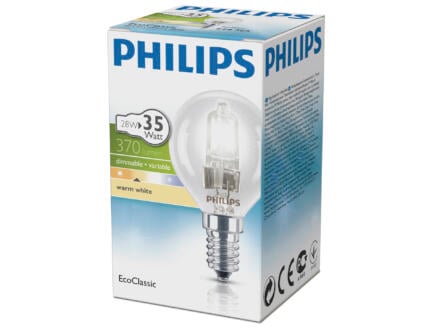 Philips EcoClassic halogeen kogellamp E14 28W 1