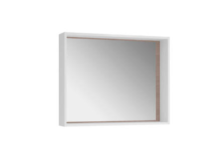 Edge Miroir 80x65 cm cadre olm elba/blanc 1