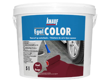 Egalcolor vloerverf mat 5l rood 1