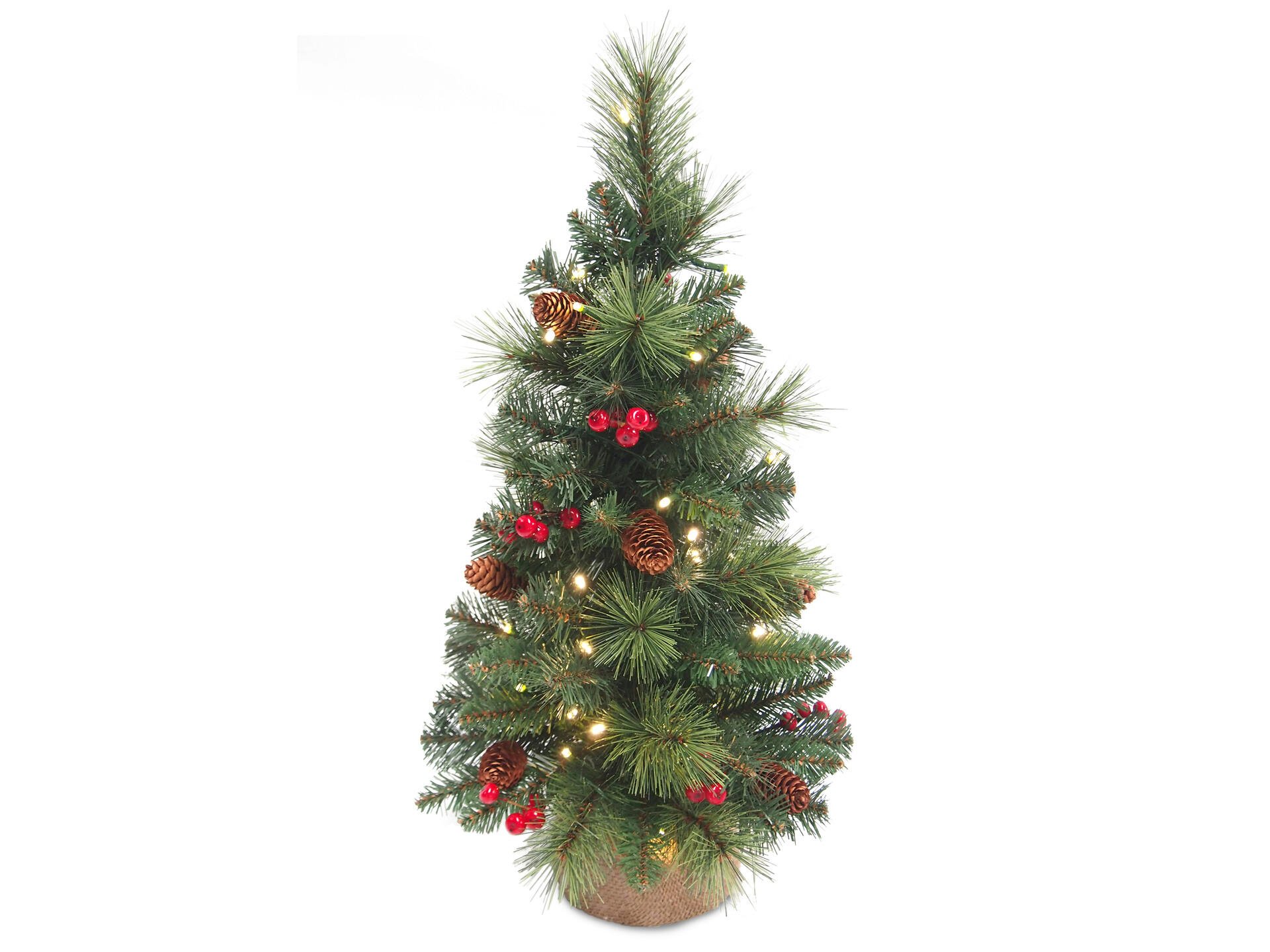 eenvoudig Aanpassingsvermogen Verstikken Everyday mini kerstboom met versiering en verlichting 61cm | Hubo