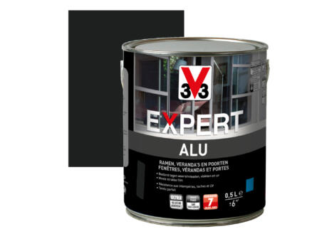 Expert peinture alu satin 0,5l noir 1