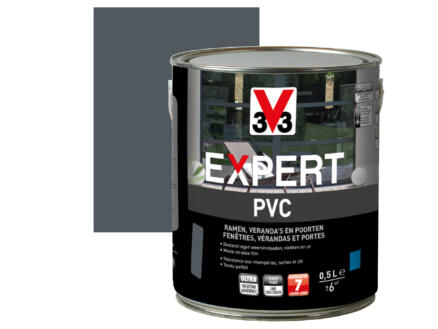 Expert verf PVC zijdeglans 0,5l mangaan 1