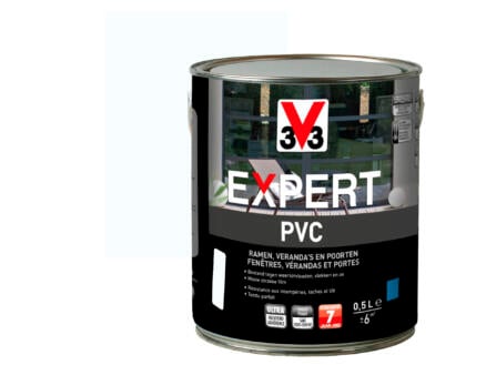 Expert verf PVC zijdeglans 0,5l wit 1