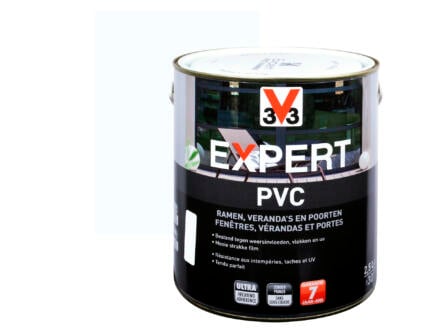 Expert verf PVC zijdeglans 2,5l wit 1