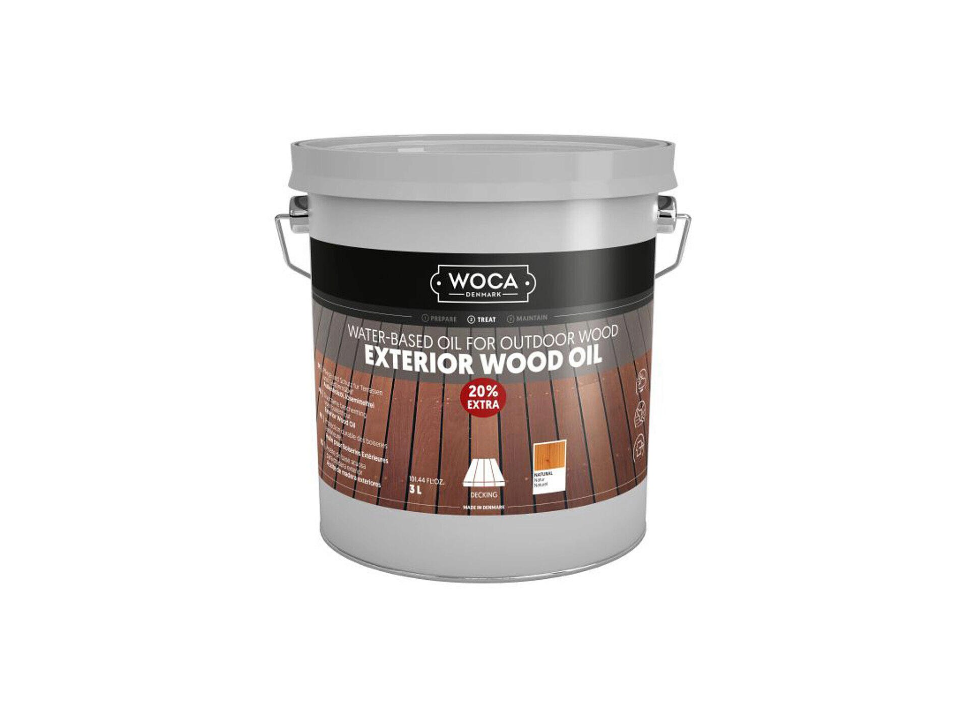 Woca Exterior Wood Oil Naturel houtbescherming 3l