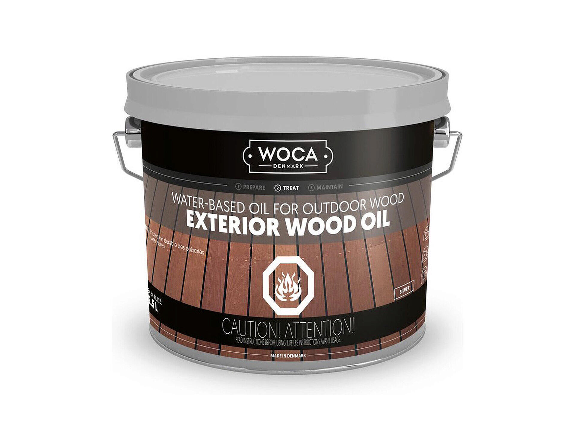Woca Exterior Wood Oil houtbescherming 3l grijs