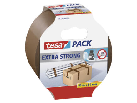 Tesa Extra Strong verpakkingstape 66m x 50mm bruin 1