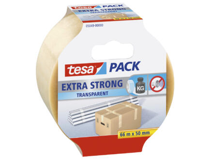 Extra Strong verpakkingstape 66m x 50mm transparant 1