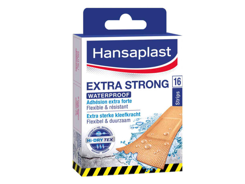 Hansaplast Extra Strong waterbestendige pleister 16 stuks