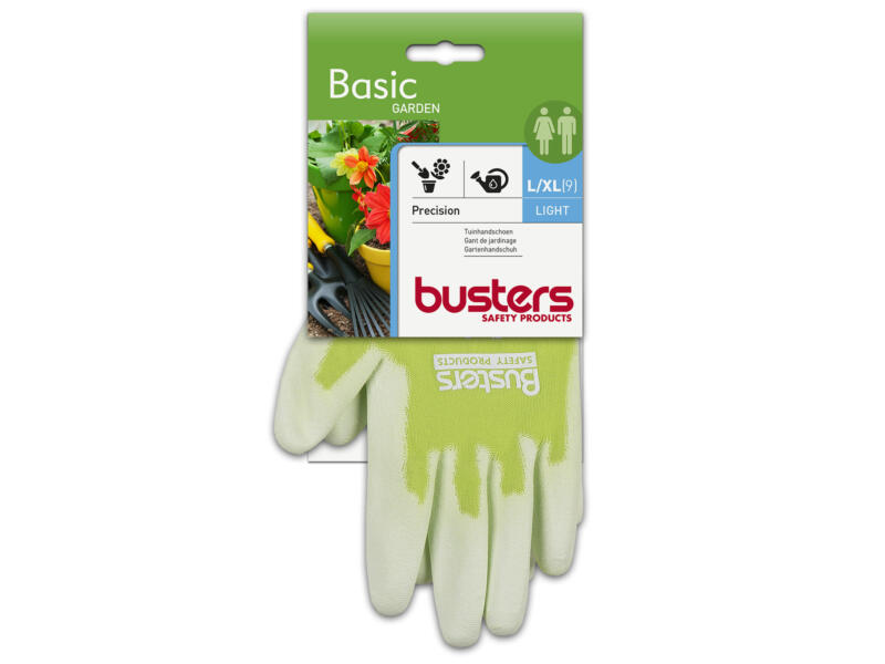 Busters Extra Touch gants de jardinage L/XL nylon vert