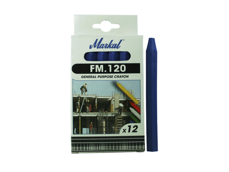 FM 120 krijt multifunctioneel blauw 12 stuks