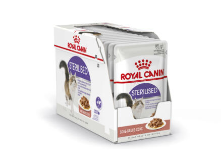 Royal Canin Feline Care Nutrition Sterilised Gravy croquettes chat 12x85 g 1