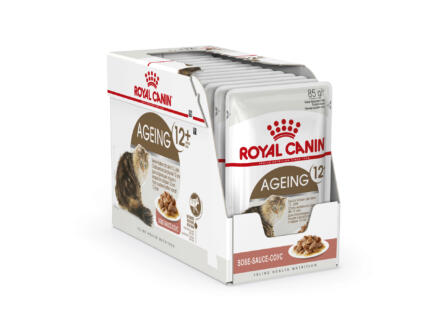 Royal Canin Feline Health Nutrition Ageing +12 Gravy croquettes chat 12x85 g 1
