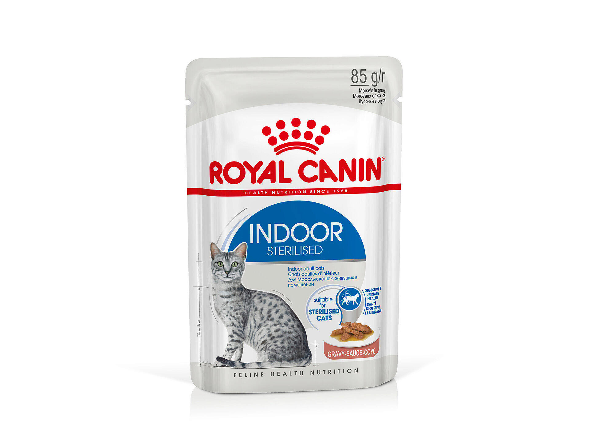 Feline Health Nutrition Indoor Sterilised Gravy kattenvoer 12x85 g
