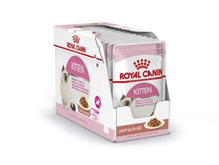 Royal Canin Feline Health Nutrition Kitten Instinctive Gravy croquettes chat 12x85 g 1