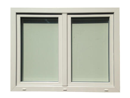 Fenêtre oscillo-battante 2 vantaux 126x118 cm PVC