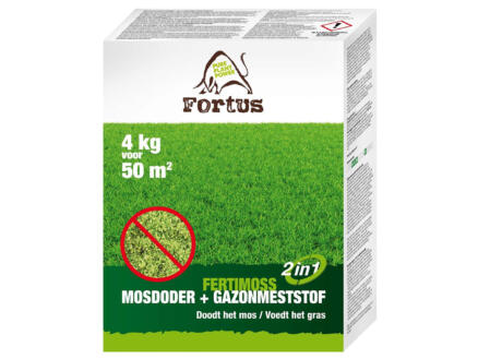 Fortus Fertimoss 2-in-1 gazonmeststof & mosdoder 4kg