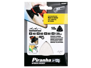 Piranha Feuilles abrasives G40/60/80/120 10 pièces X32348-XJ