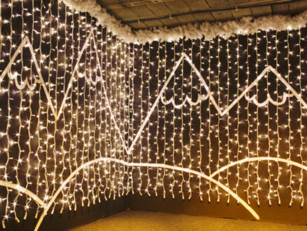Flash LED lichtgordijn 2x6 m warm wit 1