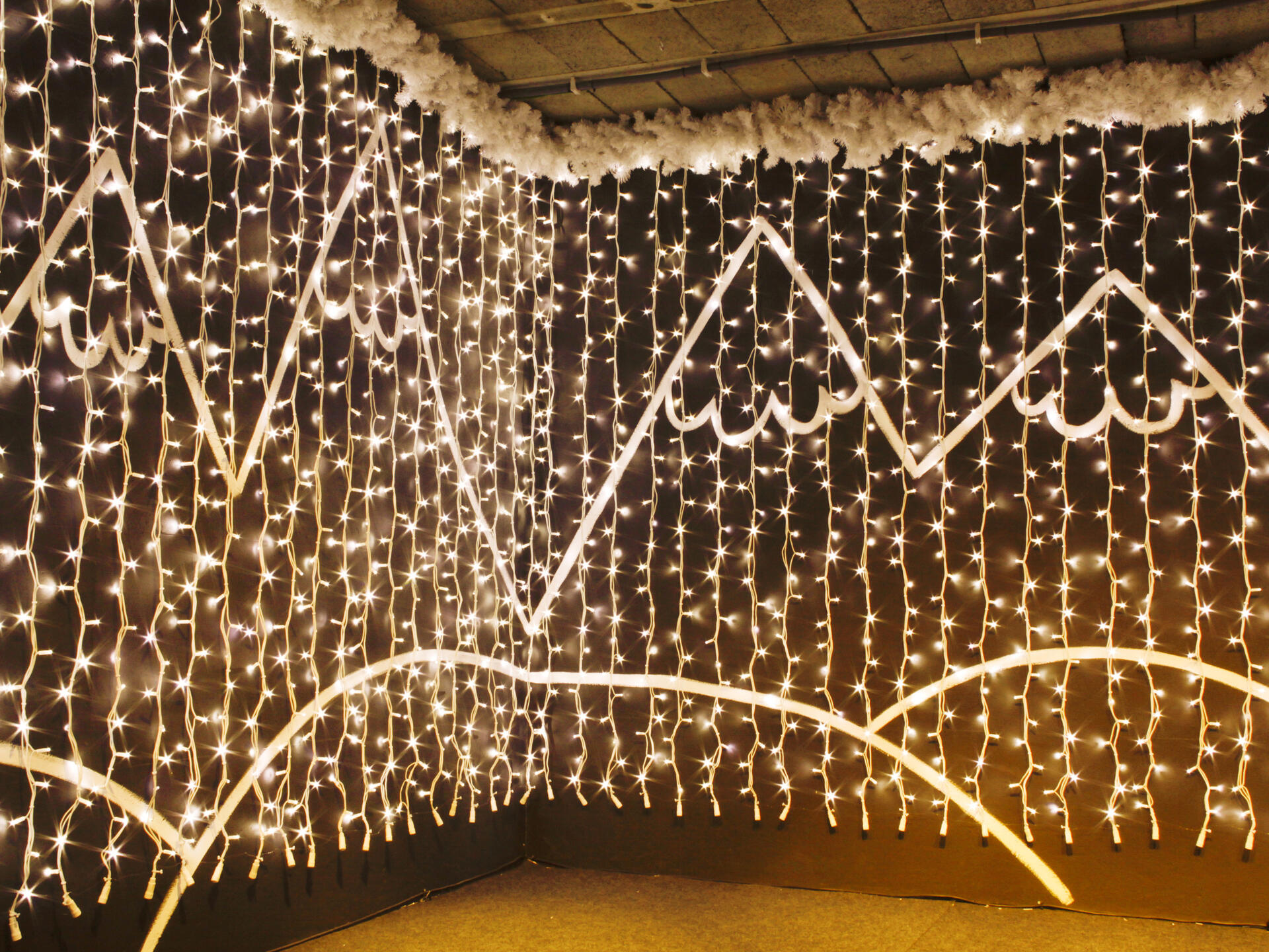 Flash rideau lumineux 2x6 m blanc chaud