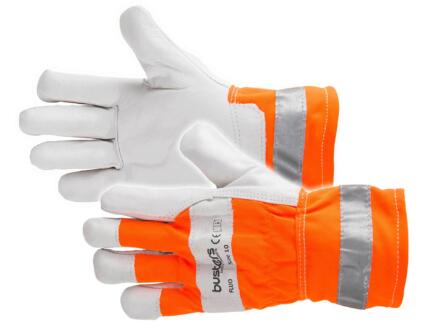 Busters Fluo gants de travail XL cuir orange 1