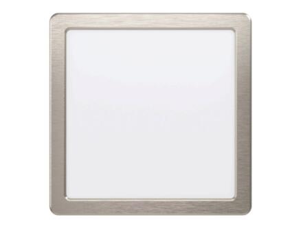 Eglo Fueva 5 lampe LED encastrable carré 16,5W 21,6cm blanc chaud nickel mat