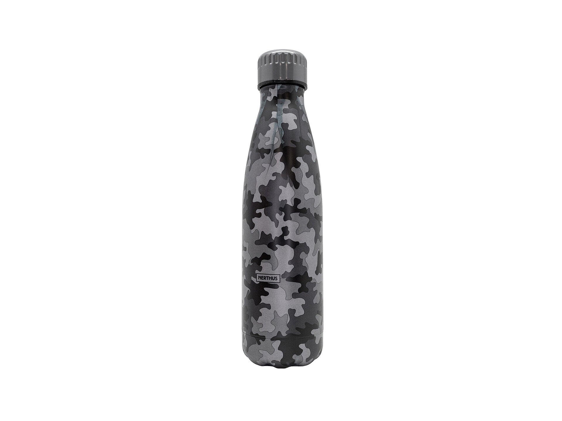Gourde sous vide 500ml gris camouflage