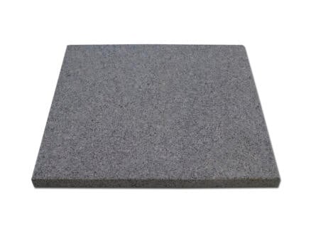 Gran dalle de terrasse 30x30x2 cm 0,09m² granite brossé gris 1