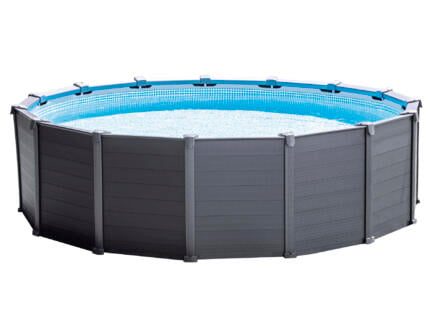 Intex Graphite Panel piscine 478x124 cm 1