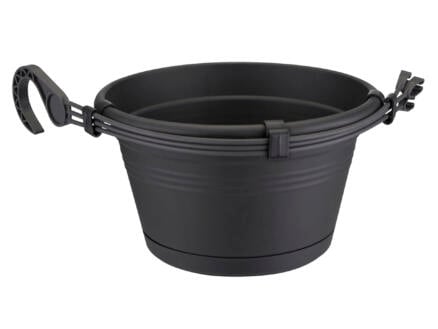 Elho Green Basics pot à fleurs suspendu 28cm noir 1