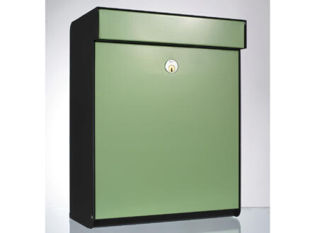 Allux Grundform brievenbus gegalvaniseerd staal groen 1