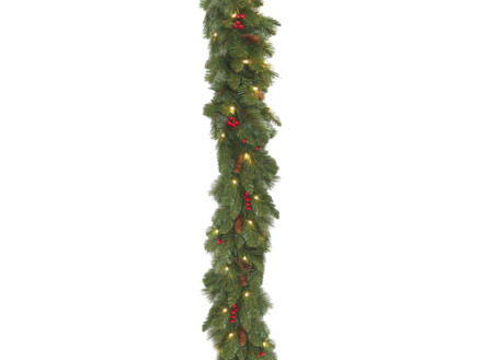 Guirlande de Noël décorée lumineuse 274cm 1